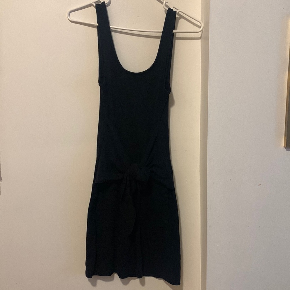 Aerie size small dress/ cover up black tie waist